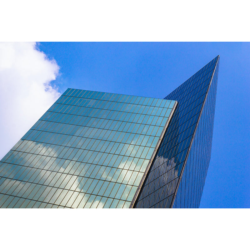 Modern Design Building Wall Mural for Meeting Room, Personalized Size Available