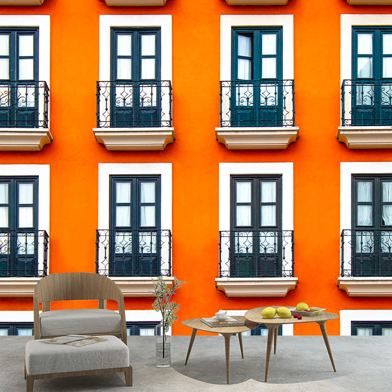 Modern Design Building Wall Mural for Meeting Room, Personalized Size Available