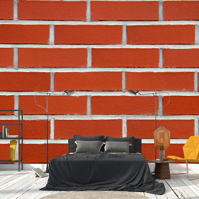 Industrial Style Old Brick Removable Wall Mural for Sitting Room, Moisture Resistant