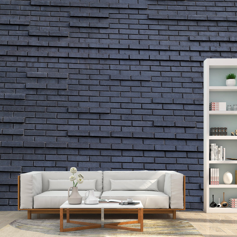Industrial Style Old Brick Removable Wall Mural for Sitting Room, Moisture Resistant