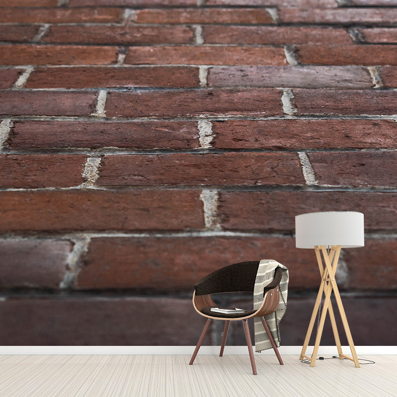 Brick Pattern Wallpaper Mural Contemporary Style Wall Decor for Bedroom