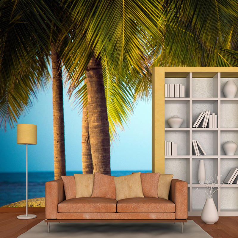 Coconut Tree Mural Modernist Dining Room Home Decor Waterproofing, Made to Measure