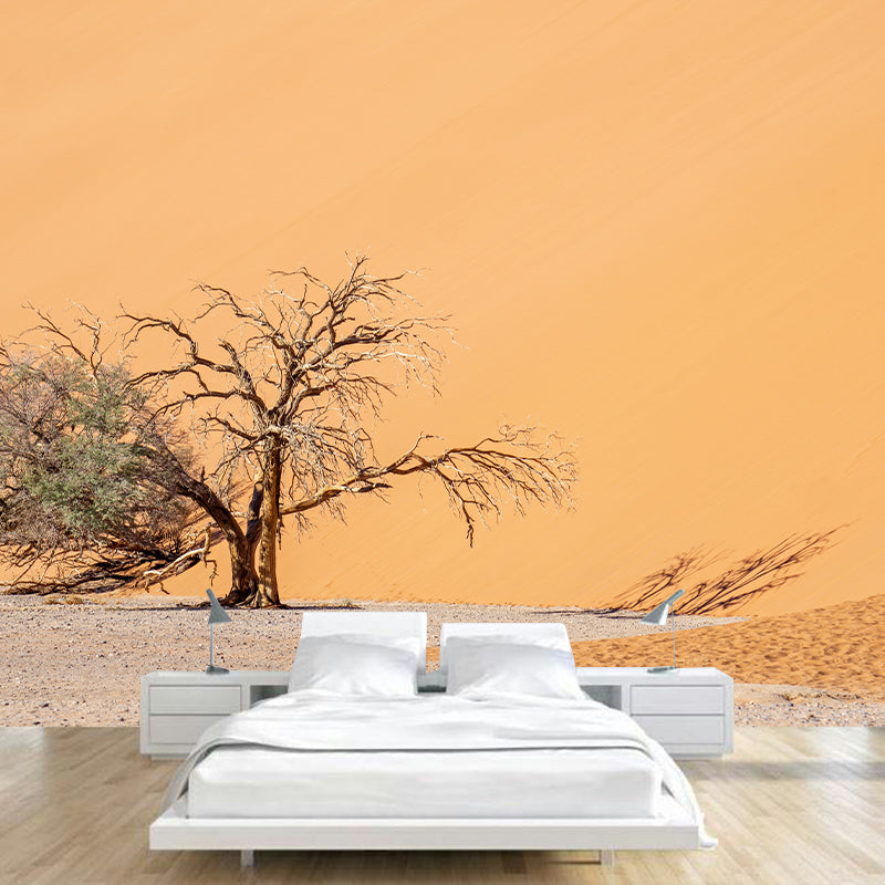Dry Desert Scenery Mural Stain Resistant Modernist Coffee Shop Wall Decor