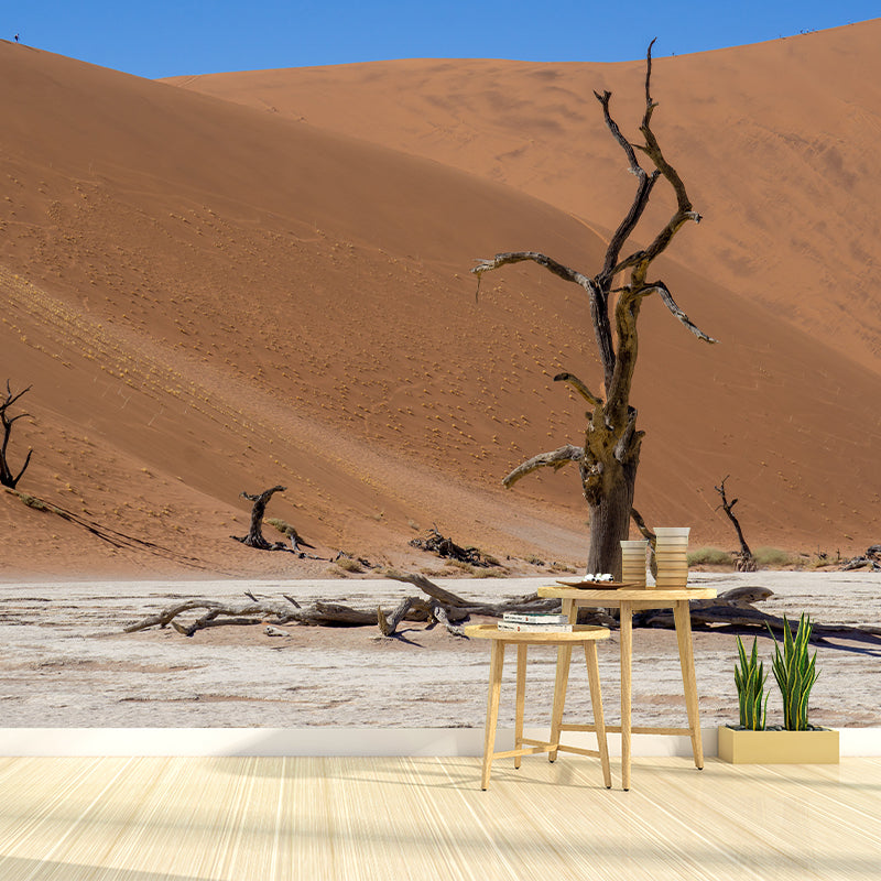 Desert Scenery Mural Decal Customized Contemporary Wall Covering for Bedroom