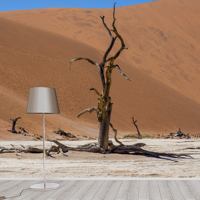 Desert Scenery Mural Decal Customized Contemporary Wall Covering for Bedroom