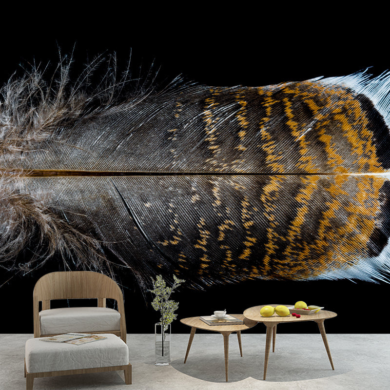 Vivid Feathers Wall Paper Murals Mildew Resistant Living Room Wall Decor