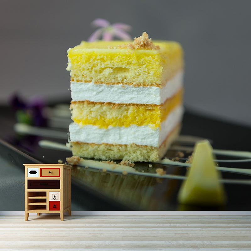 Dessert Wall Paper Murals Contemporary Style Photography for Cake Shop