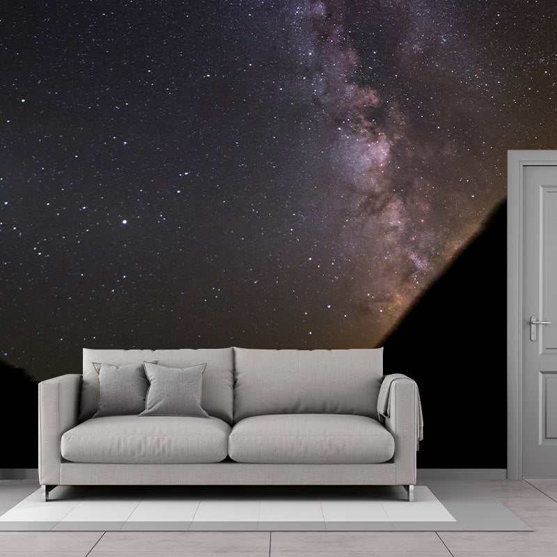 Cosmic Night View Mural Water Resistant Decorative Wall Decor for Bedroom