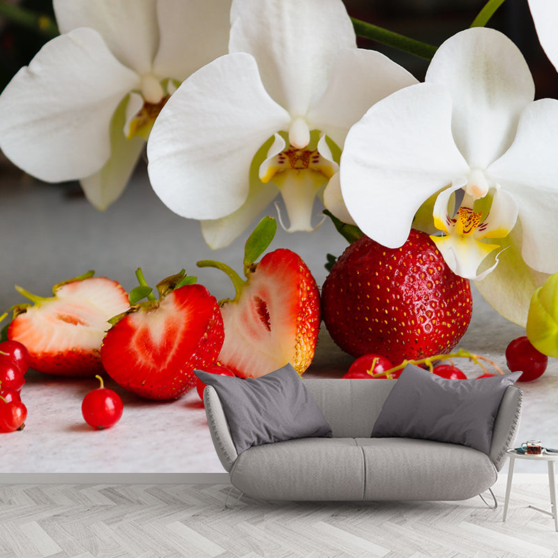 Cymbidium Murals for Sleeping Room Personalized Wall Decor, Moisture Resistant