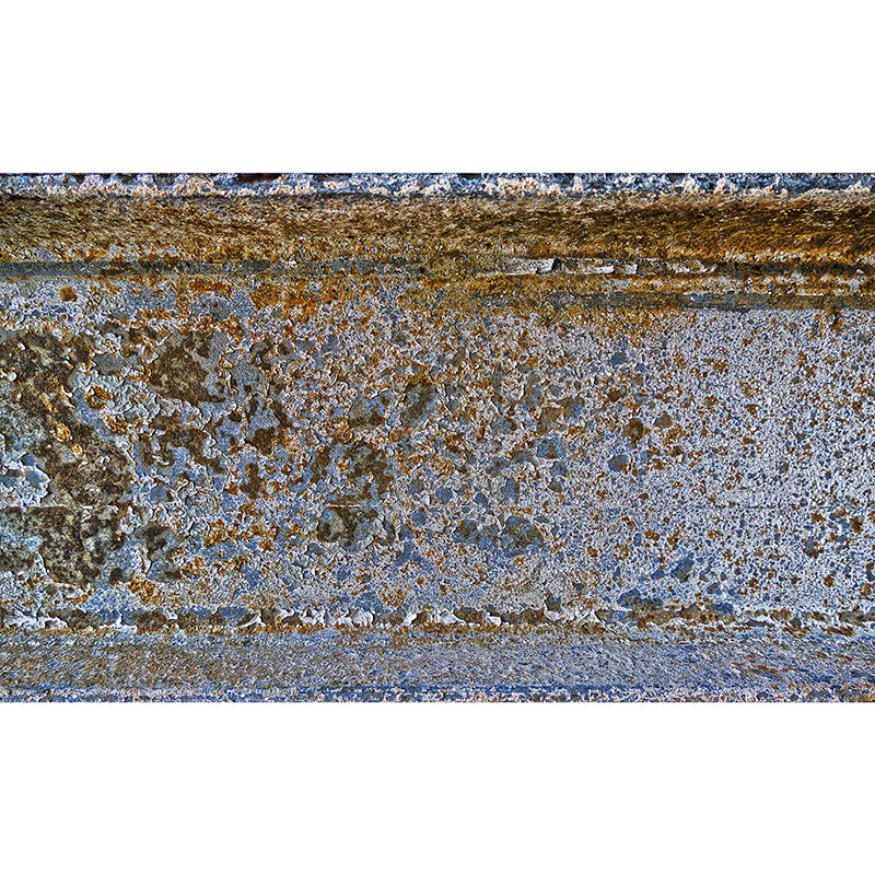 Industrial Style Rusty Metal Mural Wallpaper for Living Room, Water Resistant