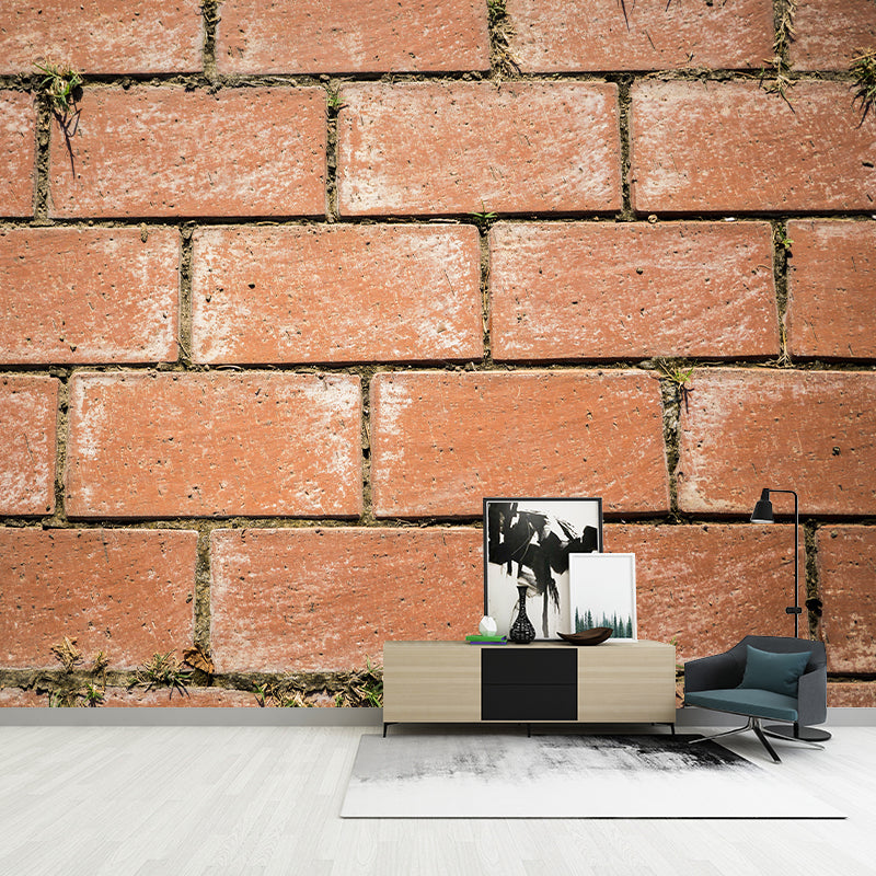 Brick Wall Background Design Wall Murals for Living Room, Moisture Resistant