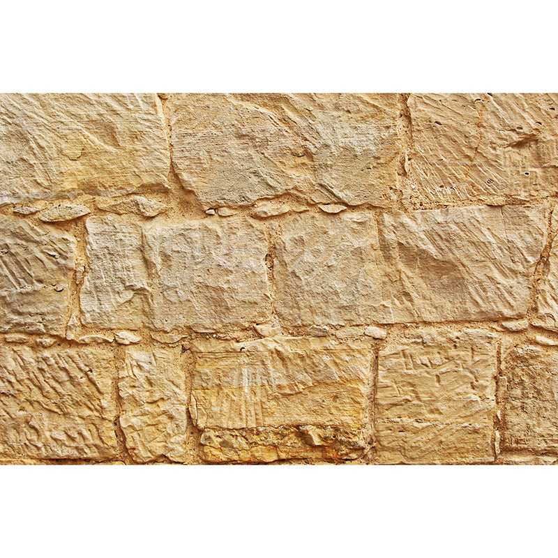 Stone Brick Wall Background Wall Covering for Living Room, Moisture Resistant