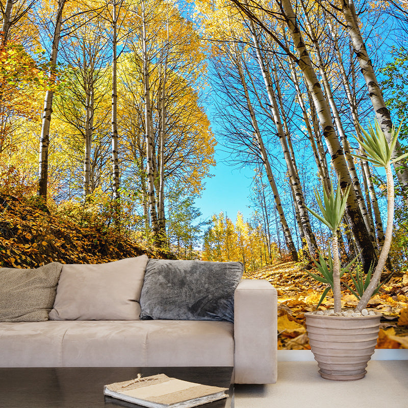 Forest Scenery Moisture Resistant Mural Decal Modern Wall Decor for Sleeping Room