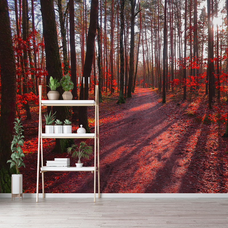 Forest Scenery Moisture Resistant Mural Decal Modern Wall Decor for Sleeping Room