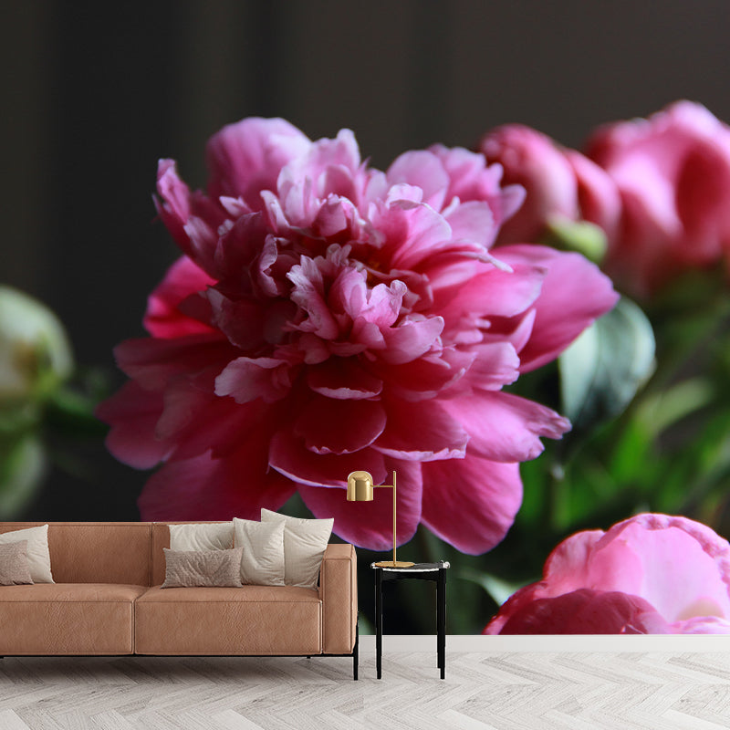 Peony Murals Contemporary Washable Girls' Bedroom Wall Decor, Personalized Size Available