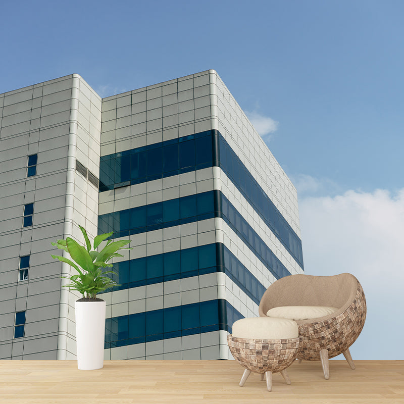 Contemporary Urban Architecture Murals for Coffee Shop Decoration, Moisture Resistant