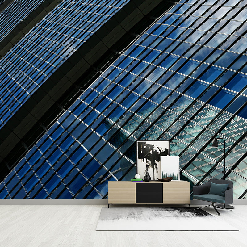 Contemporary Urban Architecture Murals for Coffee Shop Decoration, Moisture Resistant