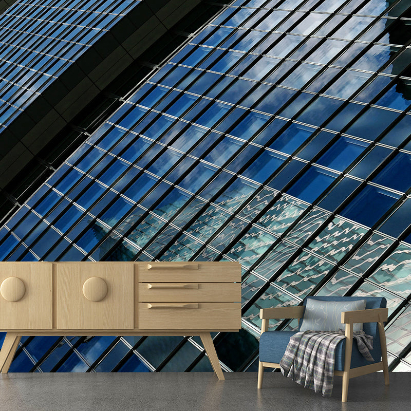 Contemporary Urban Architecture Murals for Coffee Shop Decoration, Moisture Resistant