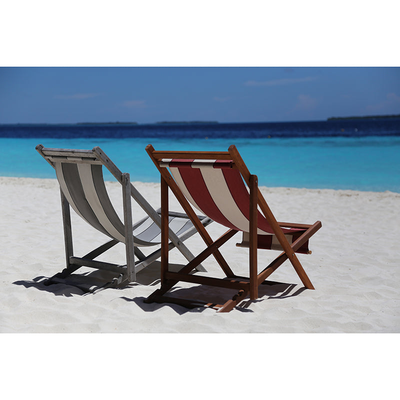 Blue Beach View Wall Covering for Home Decor Living Room, Personalized Size Available