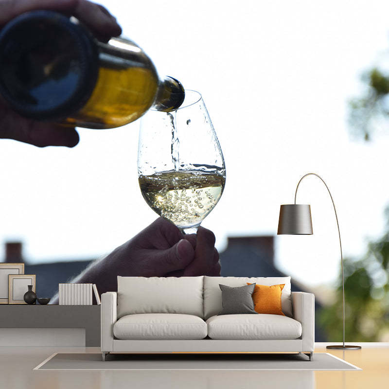 Wine Customized Mural Wallpaper for Bar Pub, Moisture Resistant, Personalized Size Available