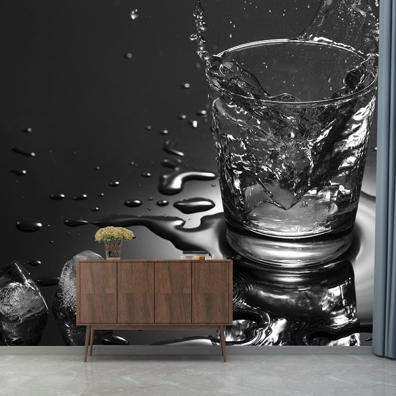 Wine Photo Mural Wallpaper Modern Wall Covering for Bar, Personalized Size Available