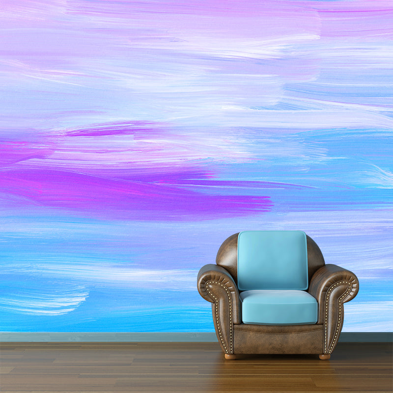 Simple Abstract Illustration Wall Mural Minimalist Decoration for Sleeping Room