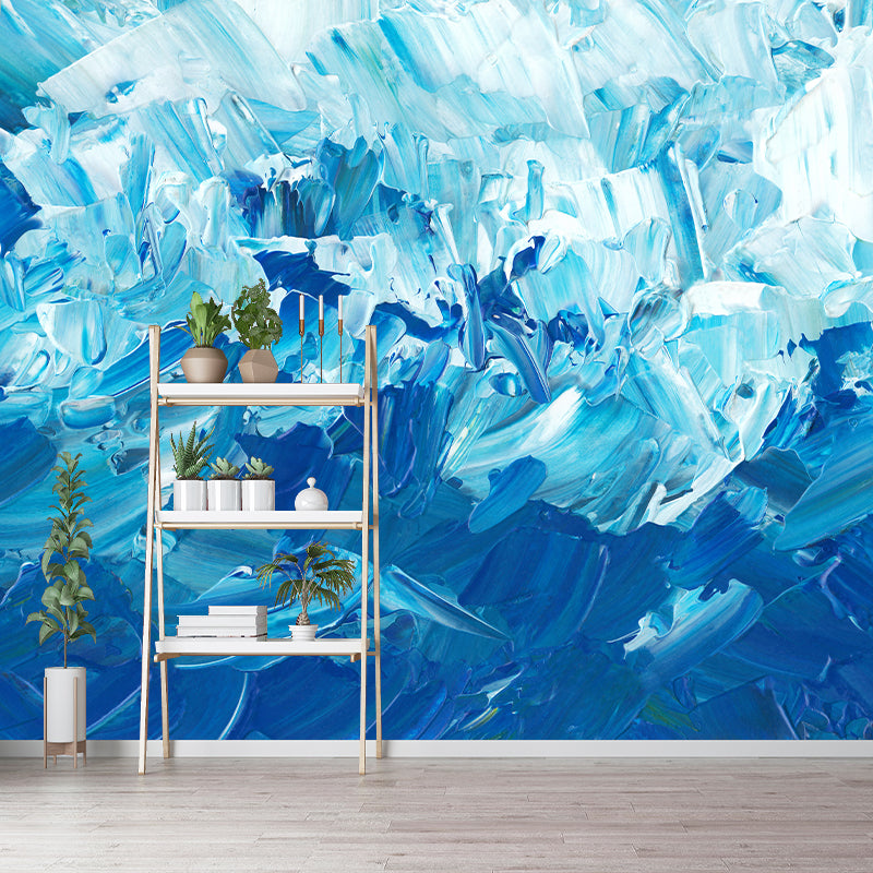 Simple Abstract Illustration Wall Mural Minimalist Decoration for Sleeping Room