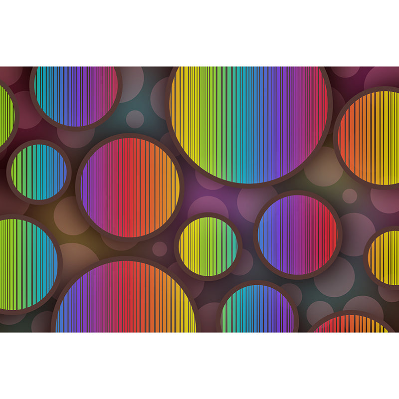 Geometric Pattern Wall Mural Home Sitting Room Bedroom Decals, Personalized Size Available