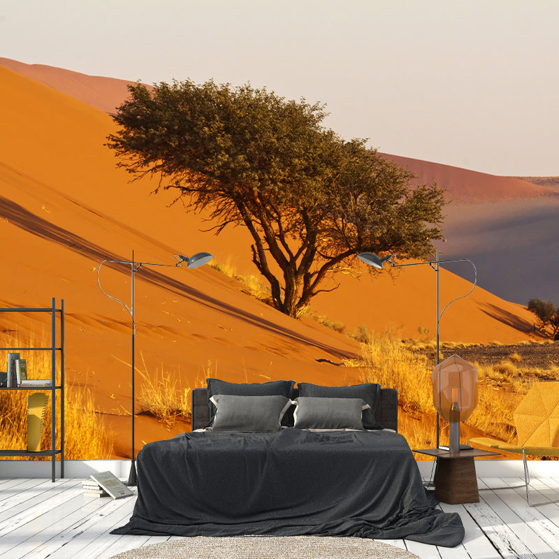 Desert Mural Wallpaper Photography Style for Guest Room Decor, Personalized Size Available