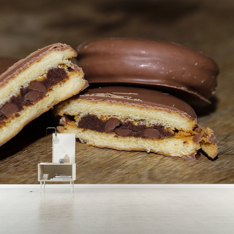 Business Sweet Cake Mural Decal Stain Resistant Cake Shop Wall Covering