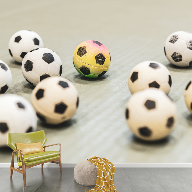 Football Wall Murals Contemporary Photography Style Wall Art for Bedroom