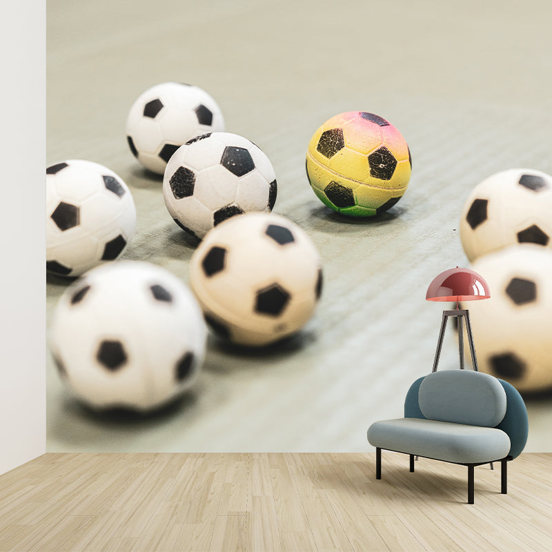 Football Wall Murals Contemporary Photography Style Wall Art for Bedroom