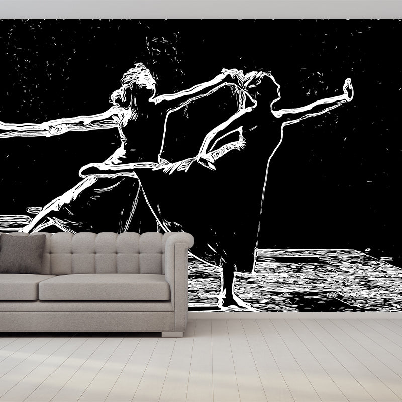 Dancing Wall Murals Contemporary Environment Friendly Wall Art for Bedroom