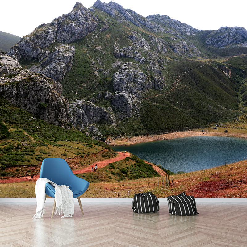 Mountain Wall Murals Contemporary Photography Style Wall Art for Bedroom