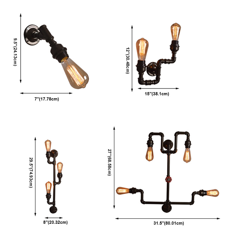 Industrial Wall Sconce Lighting Metal Wall Mounted Light Fixture in Bar Style