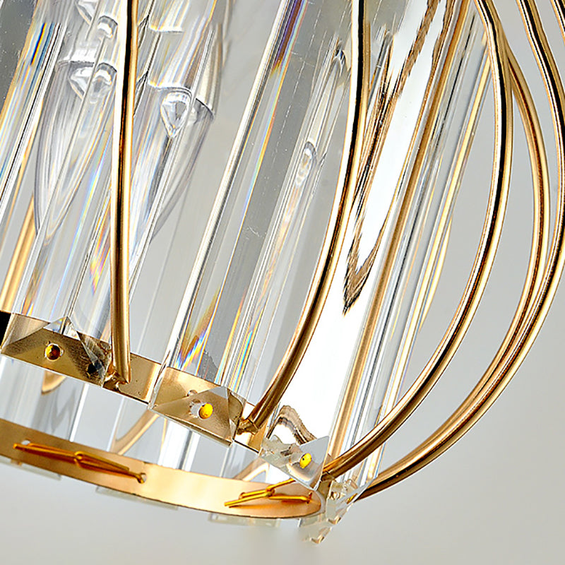 Luminaire de plafond de lanterne de Style moderne, luminaire de plafond d'allée en cristal
