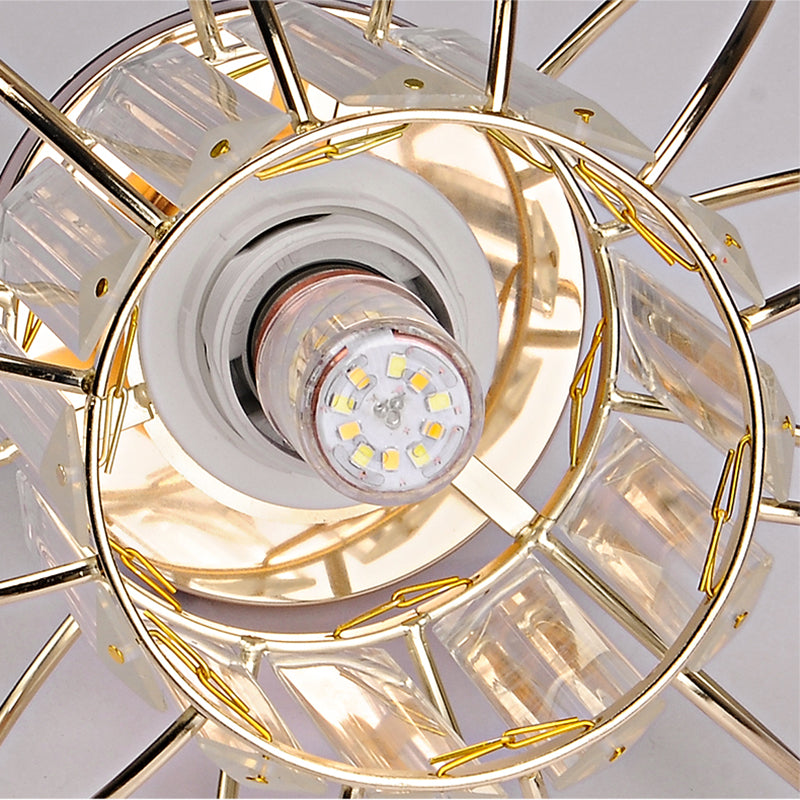 Luminaire de plafond de lanterne de Style moderne, luminaire de plafond d'allée en cristal