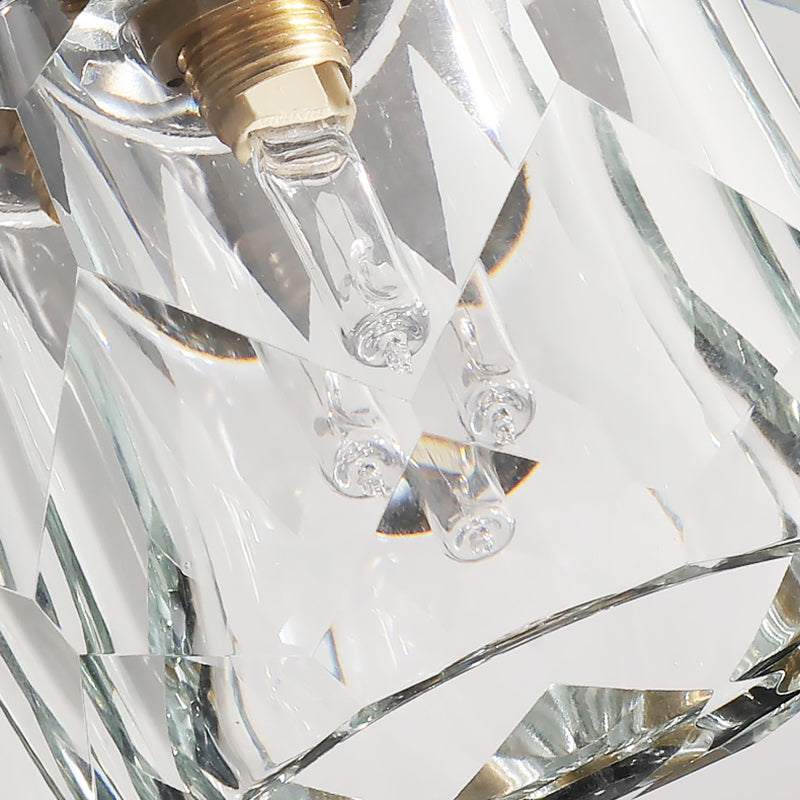 Luminaire de plafond en forme de boule noire, éclairage de plafond moderne en cristal