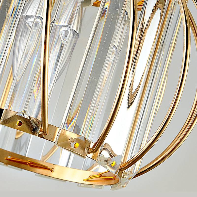 Lantern Hanging Ceiling Light Minimalist Style Crystal Hanging Pendant Light for Aisle