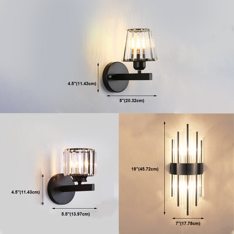 Crystal Wall Lamp Postmodern Sconce Light Fixture for Living Room Bedroom