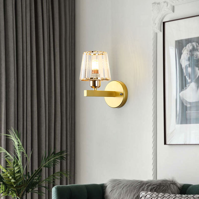Crystal Wall Lamp Postmodern Sconce Light Fixture for Living Room Bedroom