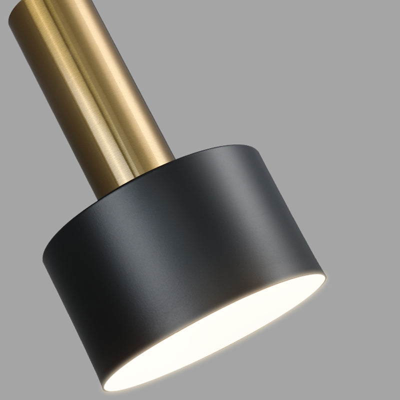 Cylindre métal suspendu plafonnier légère style nordique