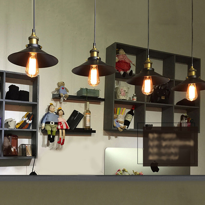 1 cilindro a cono a cono leggero Creative Creative Industrial Style Metal Cioncant per il ristorante