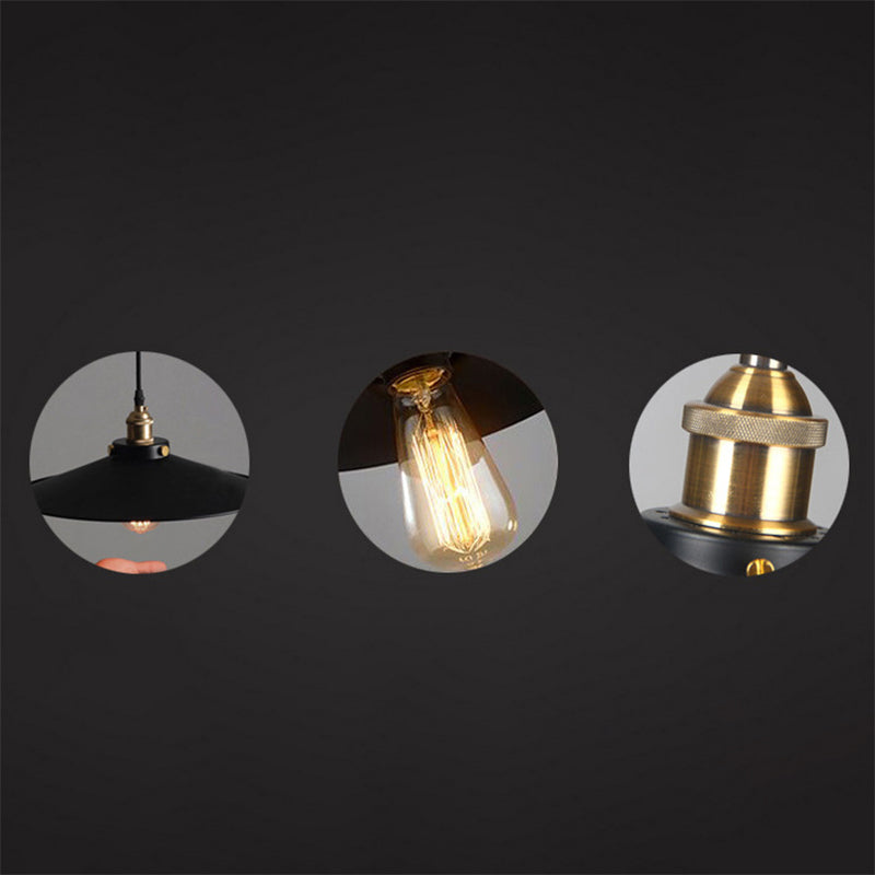 1 cilindro a cono a cono leggero Creative Creative Industrial Style Metal Cioncant per il ristorante