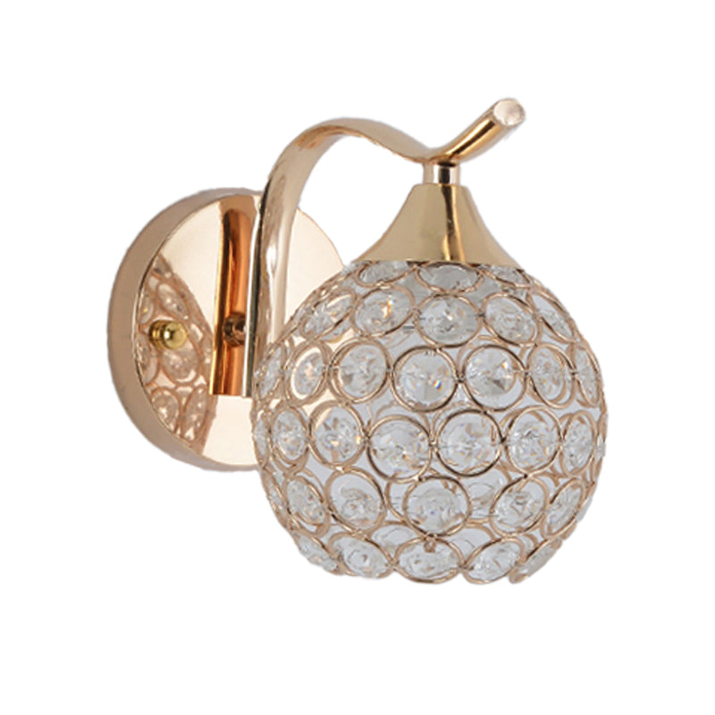 Light montata in oro minimalista in stile muro di fulmine a muro di cristallo