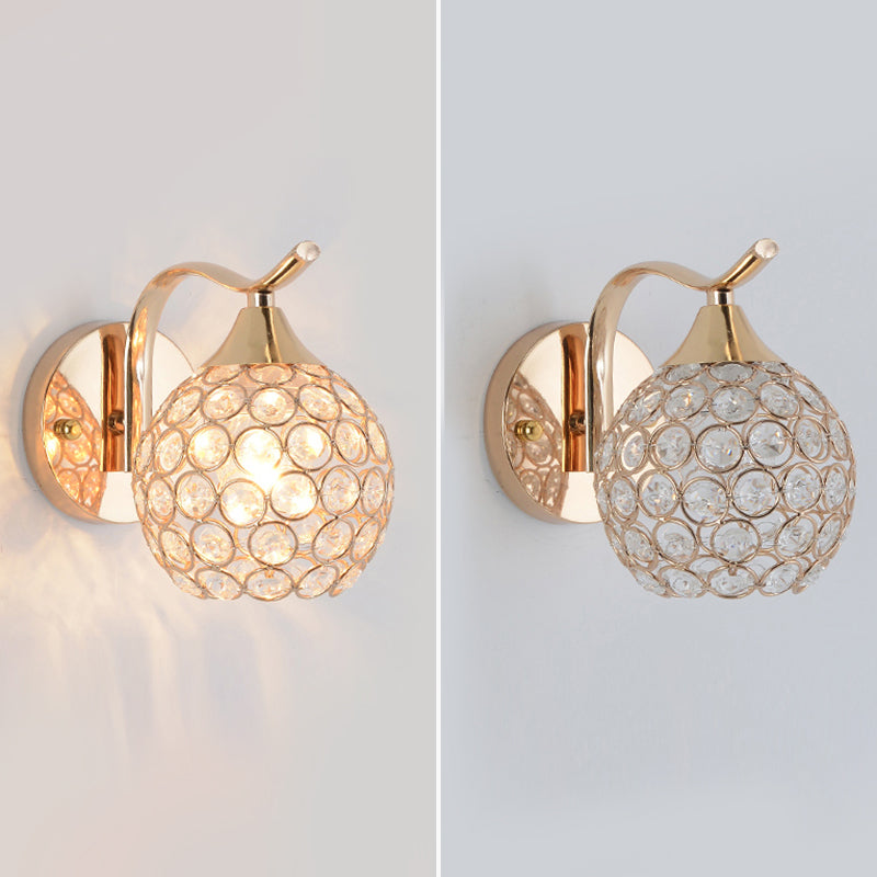 Light montata in oro minimalista in stile muro di fulmine a muro di cristallo