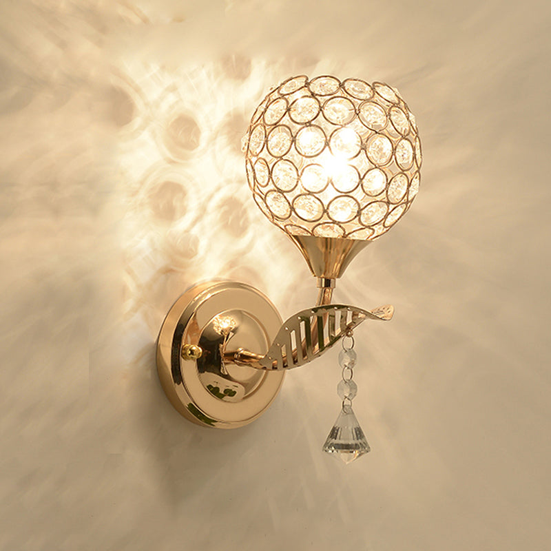 Light montata in oro minimalista in stile muro di fulmine a muro di cristallo