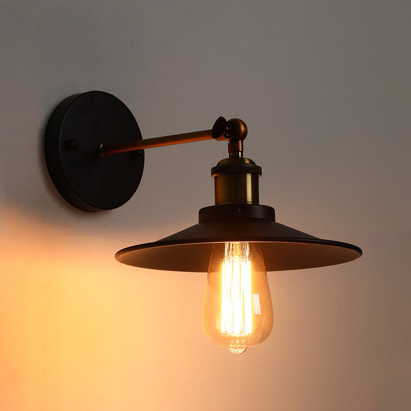 Industrielle Leuchte Leuchte Black Metall Wandlampe für Küchenrestaurant