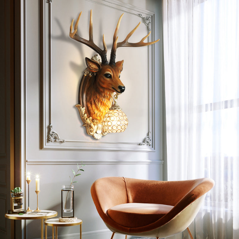 Simplicity Wall Wall Monted Orghiture Montate Accoglienza da parete Deer Apparecchiatura con tonalità di cristallo