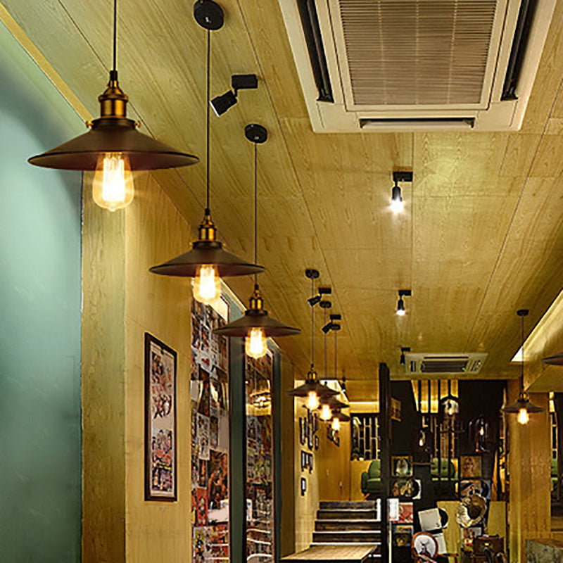1 cilindro a cono a cono leggero Creative Creative Industrial Style Metal Cioncant per il ristorante